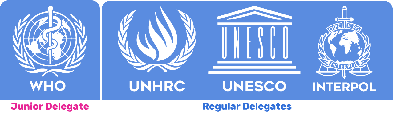Asia Youth International Model United Nations 19th council logos